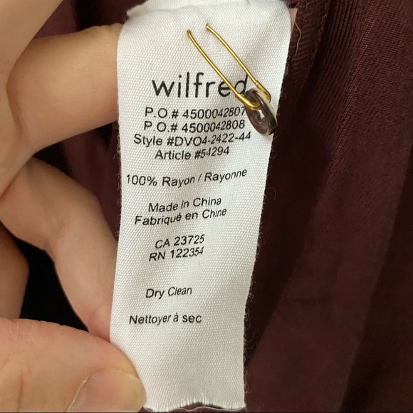 Aritzia Wilfred Anemone Wrap Blouse - Picture 6 of 7